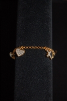 Gold Nina Ricci Bracelet, size O/S