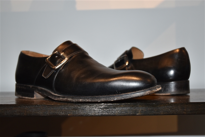 Black Leather Church's Monkstrap, size 9