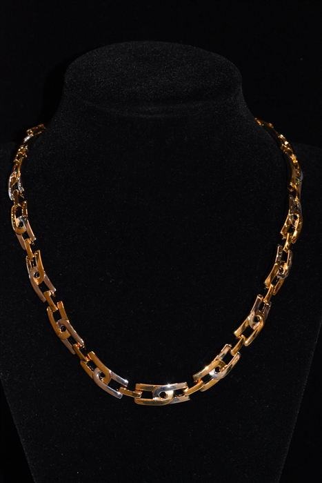 Gold & Silver Nina Ricci - Vintage Necklace, size O/S