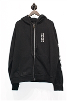Black Chrome Hearts Zippered Hoodie, size L