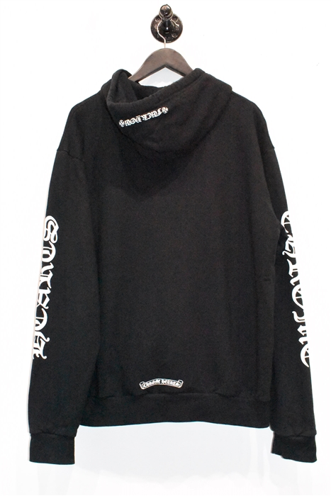 Black Chrome Hearts Zippered Hoodie, size L
