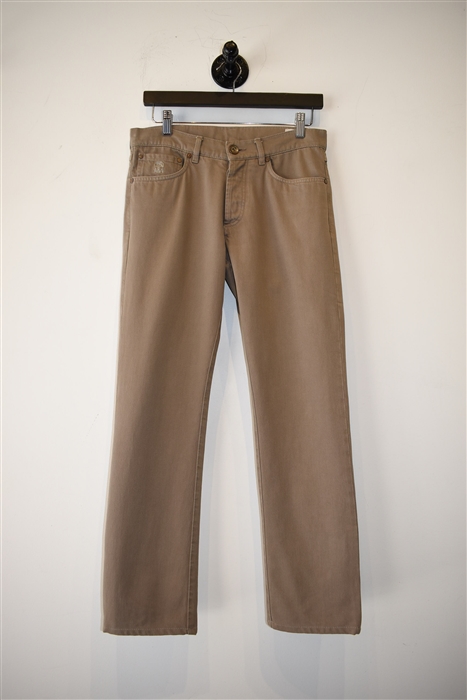 Beige Brunello Cucinelli Denim, size 28