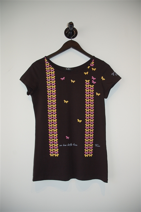 Black Versace Jeans Couture T-Shirt, size 8