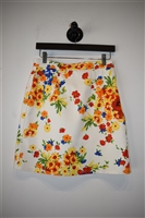 Floral Miu Miu Denim Skirt, size 6