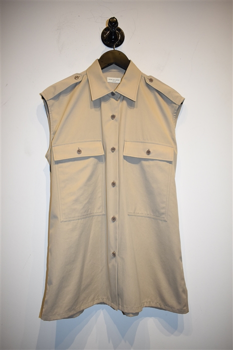 Beige Dries van Noten Sleeveless, size 8