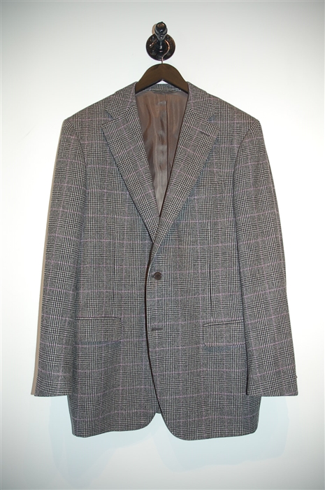 Glen Plaid Canali Sport Coat, size 44