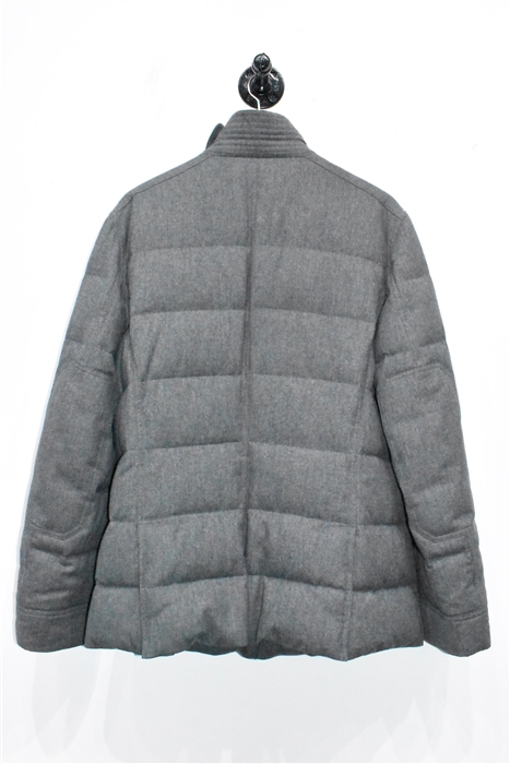 Dark Ash Brunello Cucinelli Puffer Jacket, size S