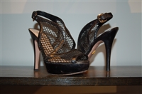 Black Prada Peep-Toe, size 6.5