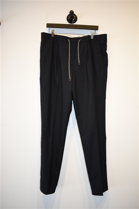 Navy Brunello Cucinelli Trousers, size 36