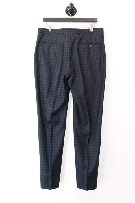 Navy Check Isaia Two-Piece Suit, size 40