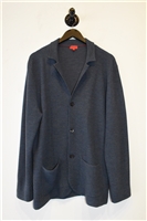 Slate Blue Isaia Cardigan, size XL
