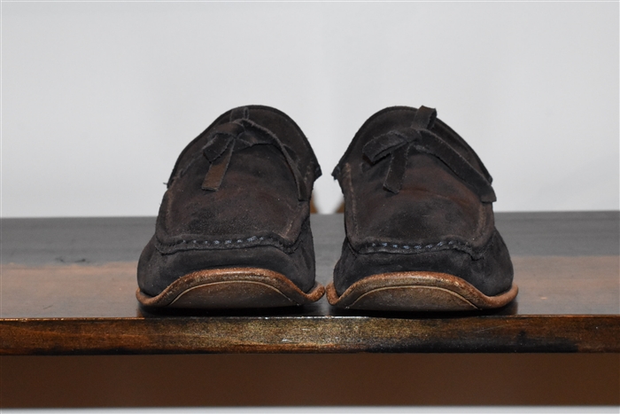 Navy Kiton Moccasin, size 9