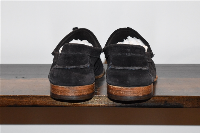 Navy Kiton Moccasin, size 9