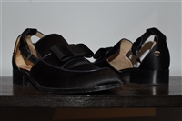 Black & Navy Chanel Loafer, size 7.5