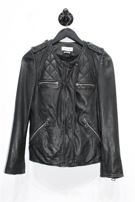 Black Leather Isabel Marant - Etoile Leather Jacket, size 4