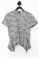 Floral Cedric Charlier Short-Sleeved Top, size S