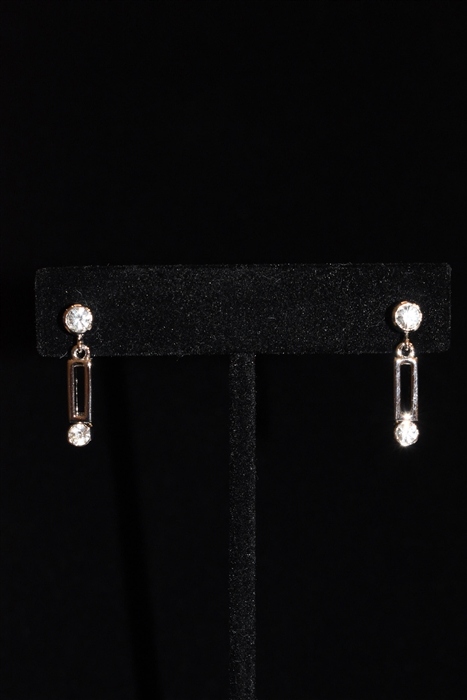 Rhodium Nina Ricci - Vintage Earrings, size O/S