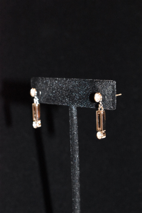 Rhodium Nina Ricci - Vintage Earrings, size O/S