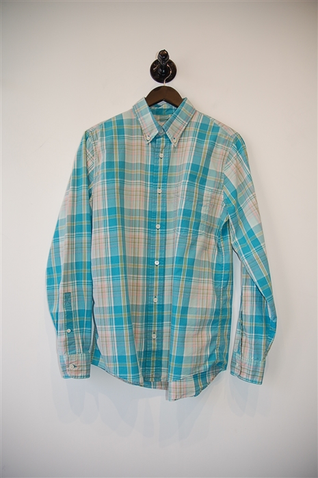 Madras Jack Spade Button Shirt, size M