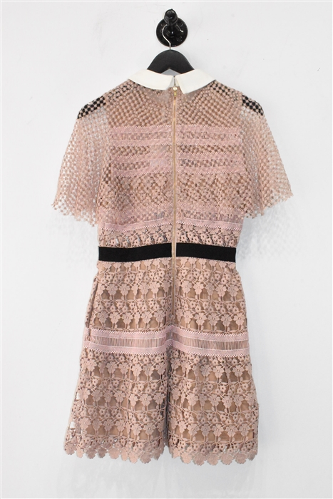 Beige Self Portrait Mini Dress, size 4