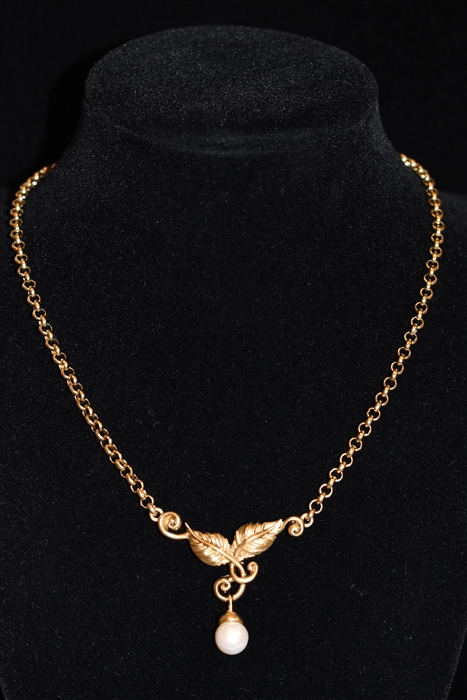 Gold Nina Ricci - Vintage Necklace, size O/S