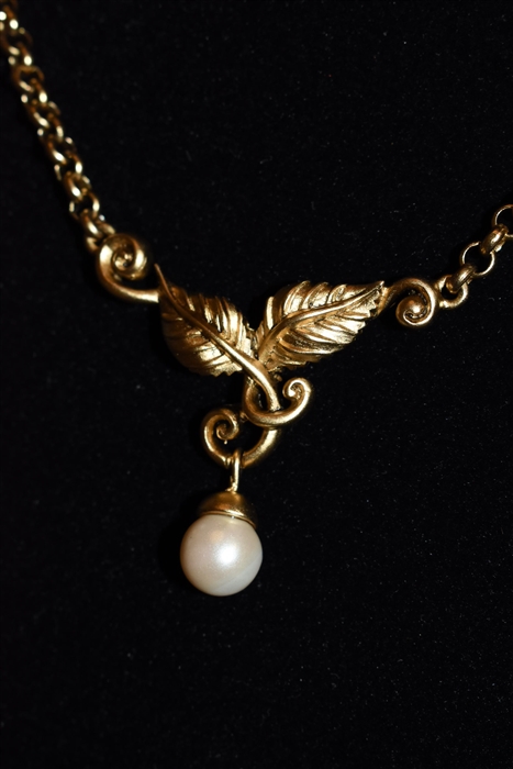 Gold Nina Ricci - Vintage Necklace, size O/S