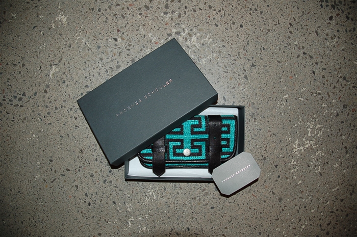 Black & Teal Proenza Schouler Wallet, size M