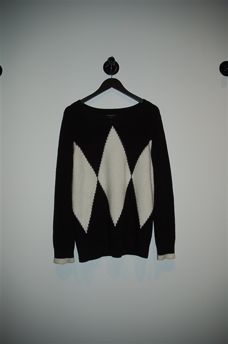 Black & White Pink Tartan Pullover, size XL