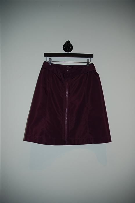 Deep Plum Prada A-Line Skirt, size 6