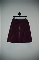 Deep Plum Prada A-Line Skirt, size 6