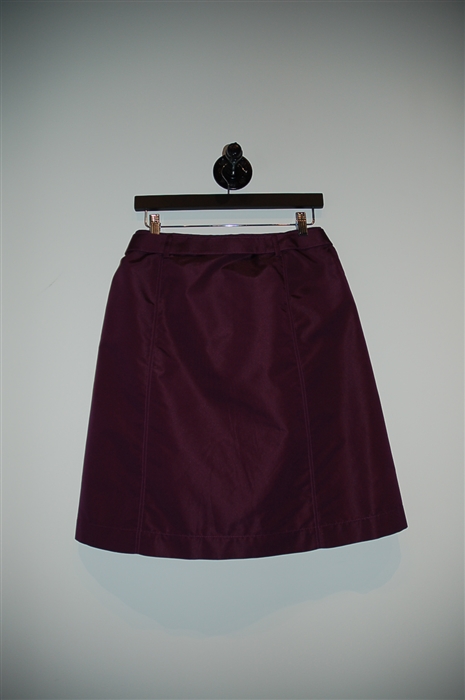 Deep Plum Prada A-Line Skirt, size 6