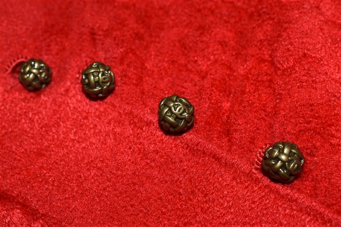 Deep Red Chanel Sheath Dress, size 8