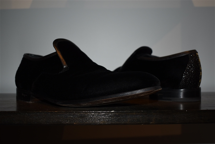 Black Velvet Salvatore Ferragamo Loafer, size 8.5