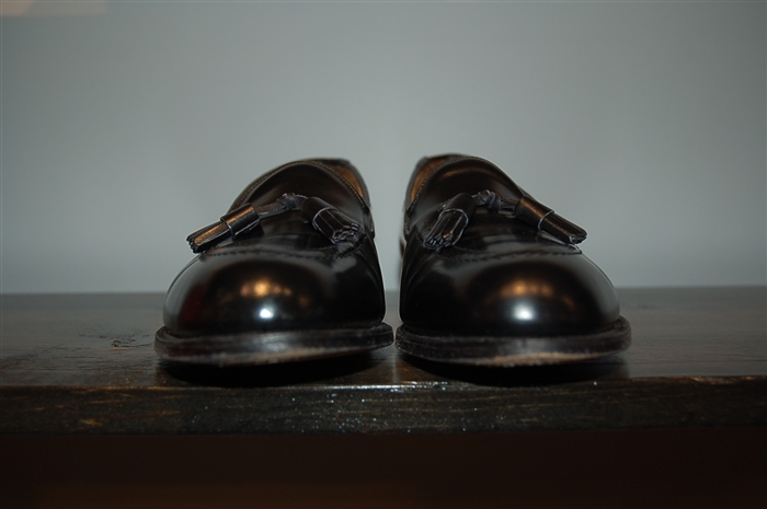 Black Leather Church's Loafer, size 8.5