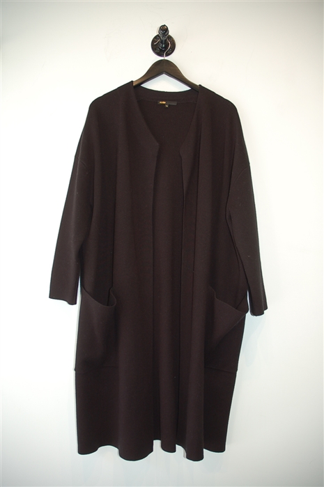 Basic Black Maje Long Coat, size O/S