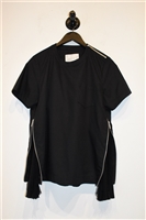 Basic Black Sacai Short-Sleeved Top, size M