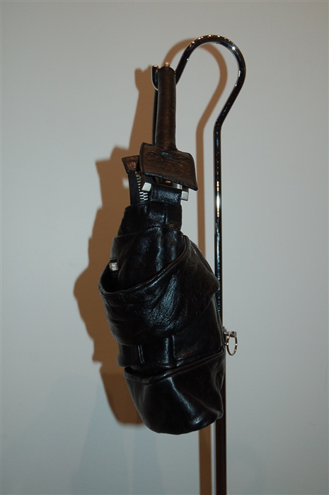 Black Leather Fendi Satchel, size S