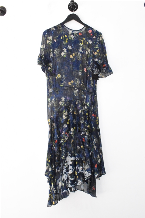 Floral Preen Midi Dress, size L