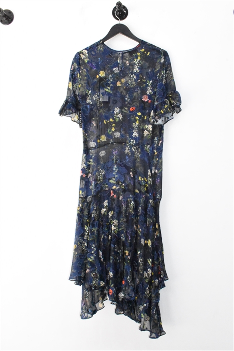 Floral Preen Midi Dress, size L