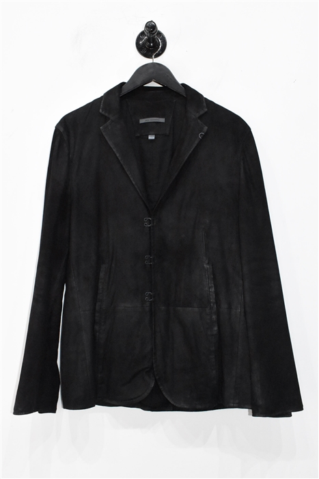 Black Suede John Varvatos Sport Coat, size 38