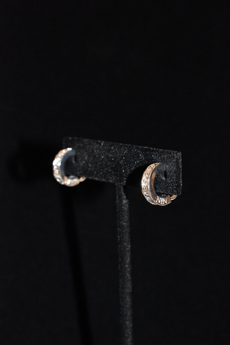 Rhodium Nina Ricci - Vintage Earrings, size O/S