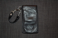 Black Leather Max Mara Case, size O/S