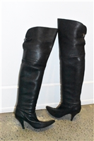 Black Leather 3.1 Phillip Lim Over-the-Knee Boots, size 7