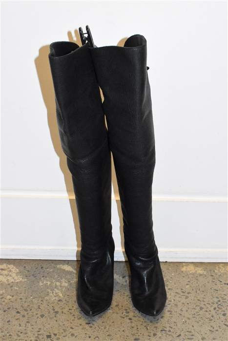 Black Leather 3.1 Phillip Lim Over-the-Knee Boots, size 7