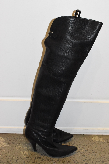 Black Leather 3.1 Phillip Lim Over-the-Knee Boots, size 7