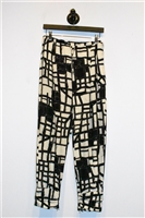 Black & Cream Max Mara Lounge Pants, size 8