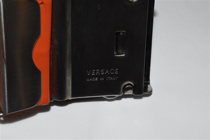 Bright Orange Versace Belt, size XL