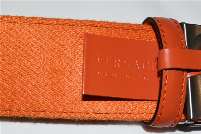 Bright Orange Versace Belt, size XL