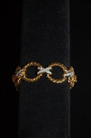 Gold Nina Ricci Bracelet, size O/S