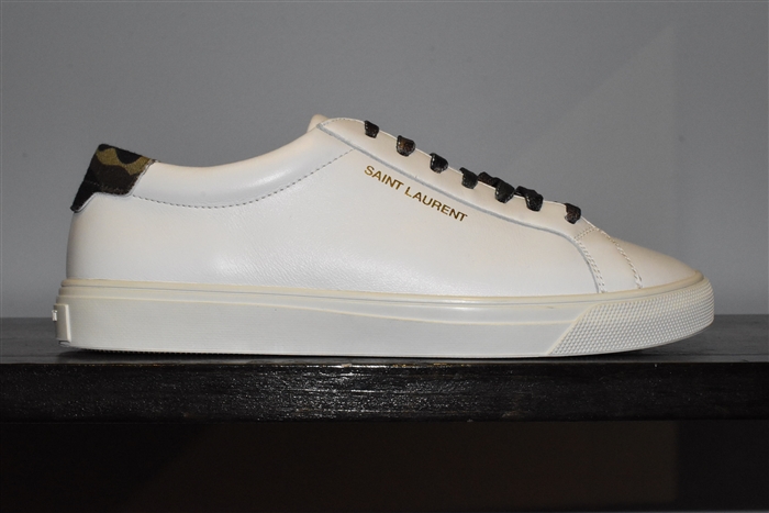 White Leather Saint Laurent Sneaker, size 5